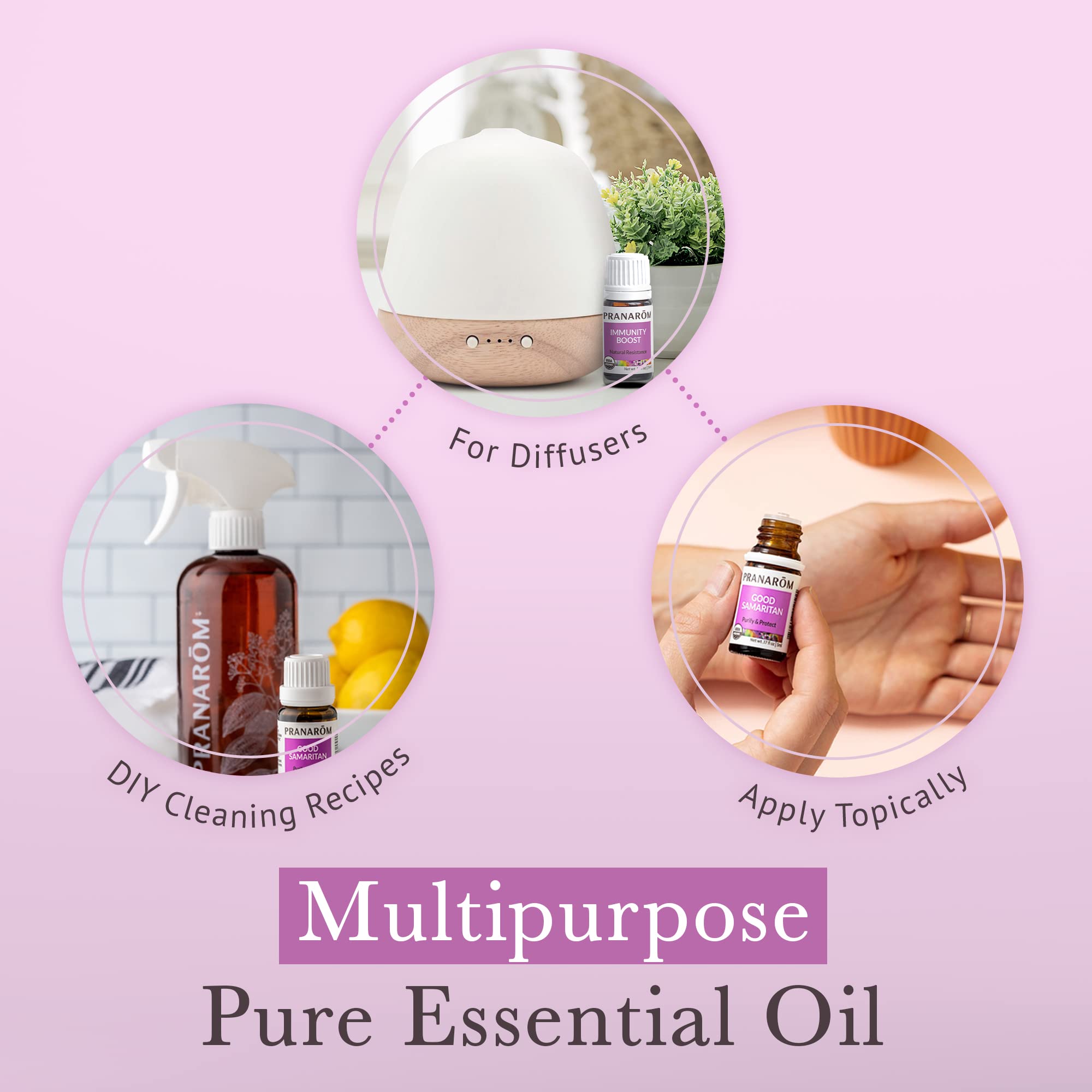 Diffuser with Pranarom S.O.S. Wellness kit aromas