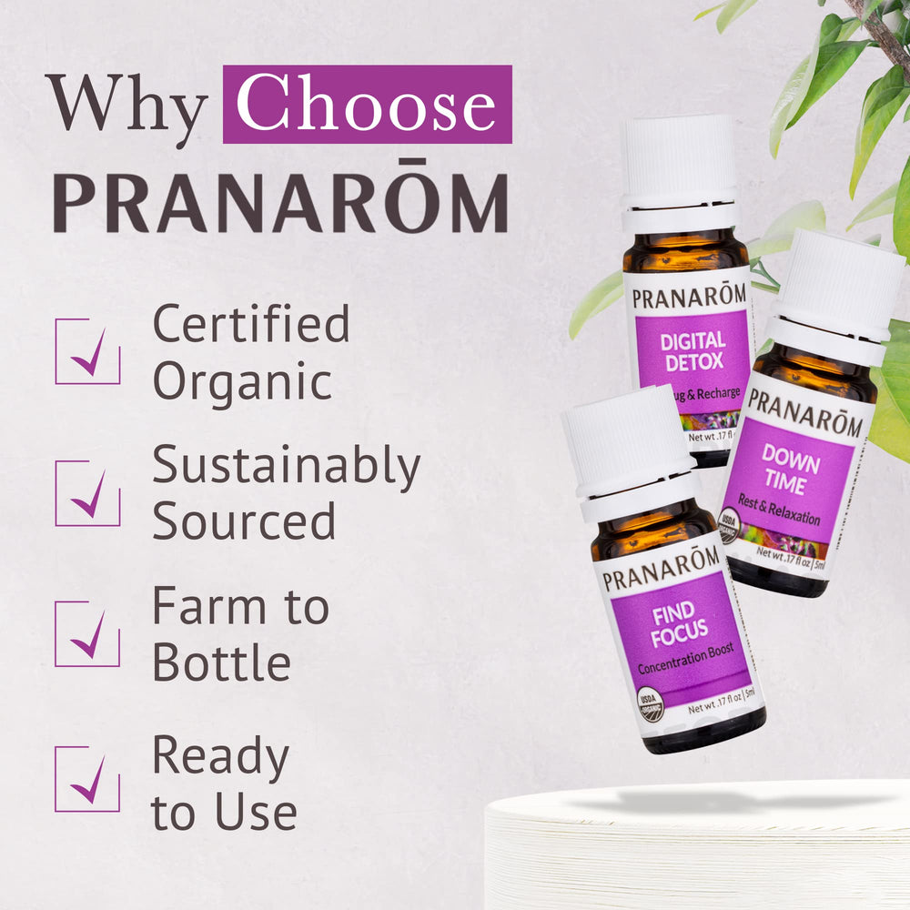 All-natural, organic essential oils in minimal packaging