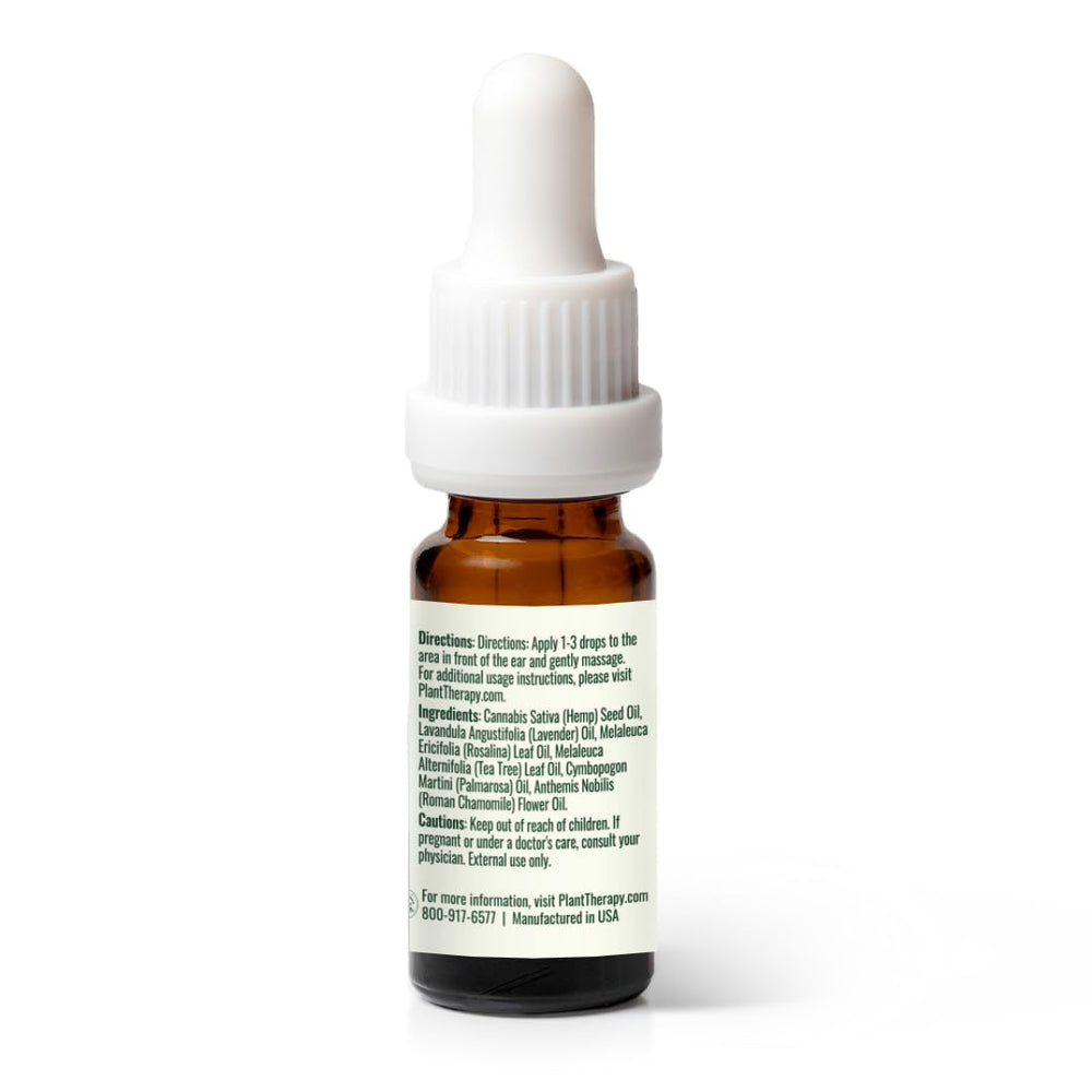 Pre-diluted Ear Relief essential oil blend packaging
