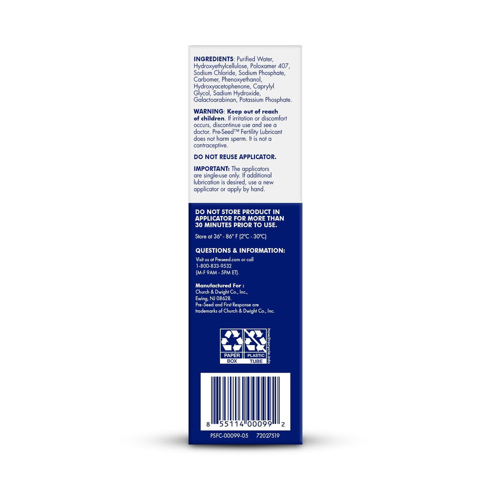 Pre-Seed embossed label close-up emphasizes trusted antioxidant formula.