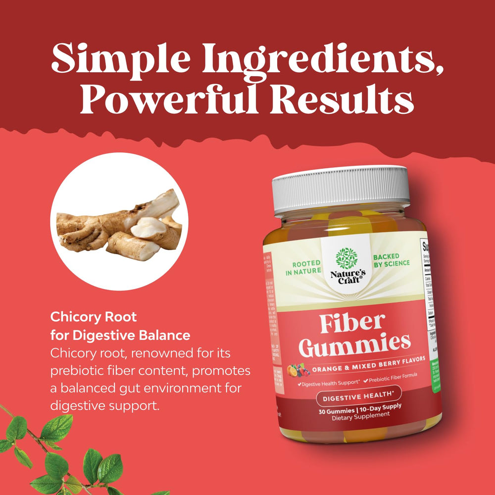 Ingredients: inulin and chicory root for gut health