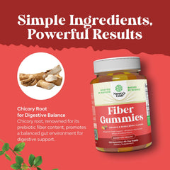 High-fiber gummy supplement for digestion support and immunity