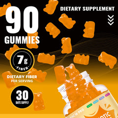 Two orange-themed gummy bottles displayed side by side in 2-pack