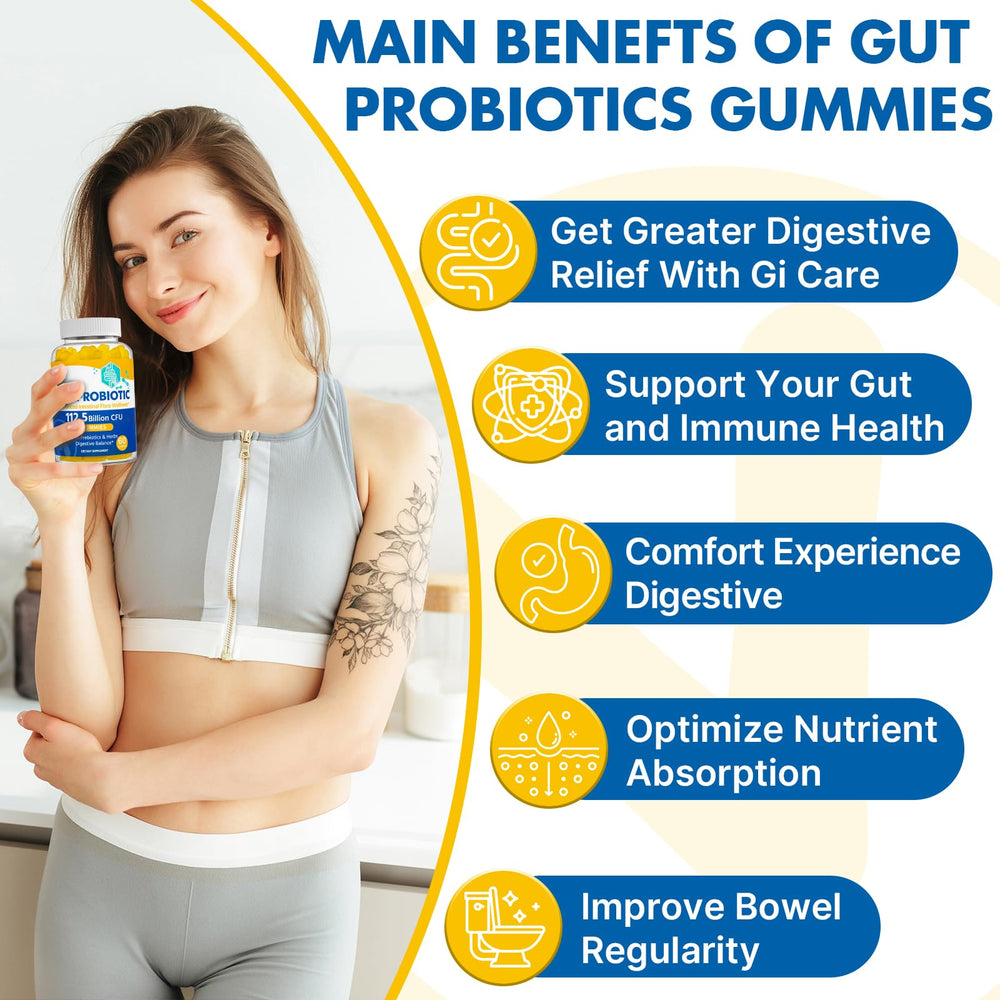 Gummies with prebiotics and herbs for gut health