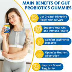 Gummies with prebiotics and herbs for gut health