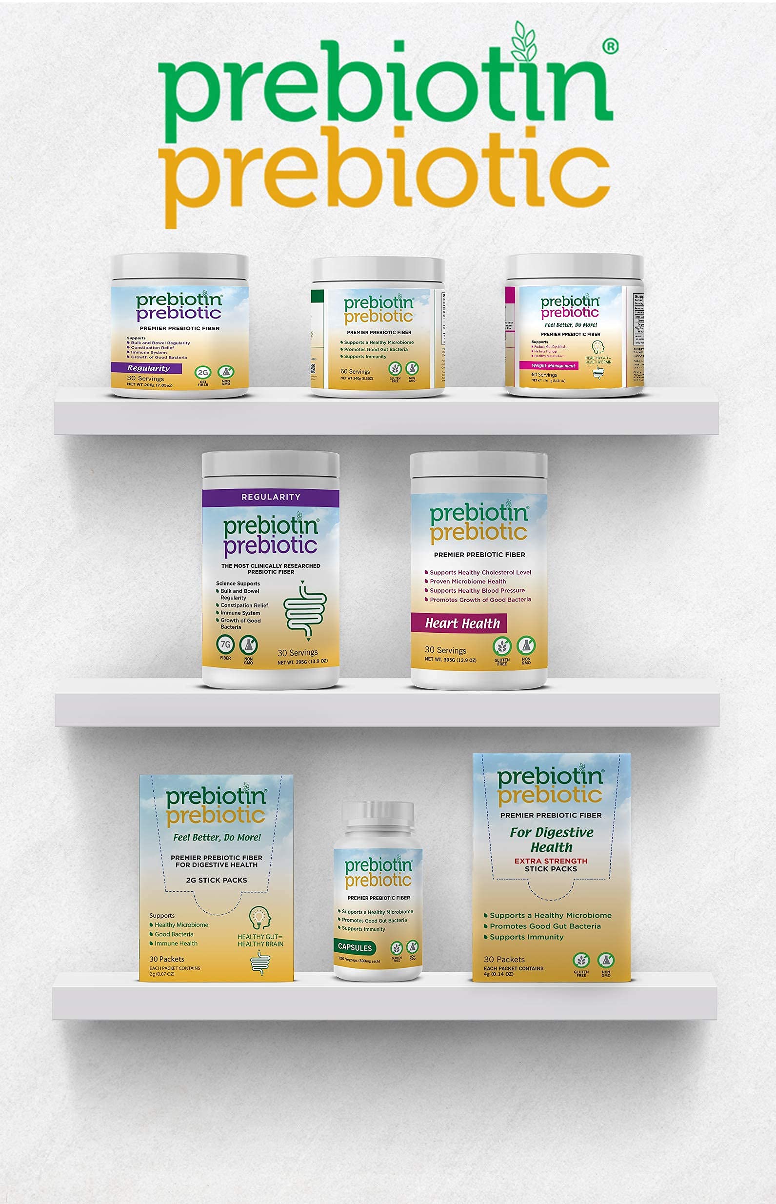 Prebiotin Prebiotic Fiber Powder dissolving in water