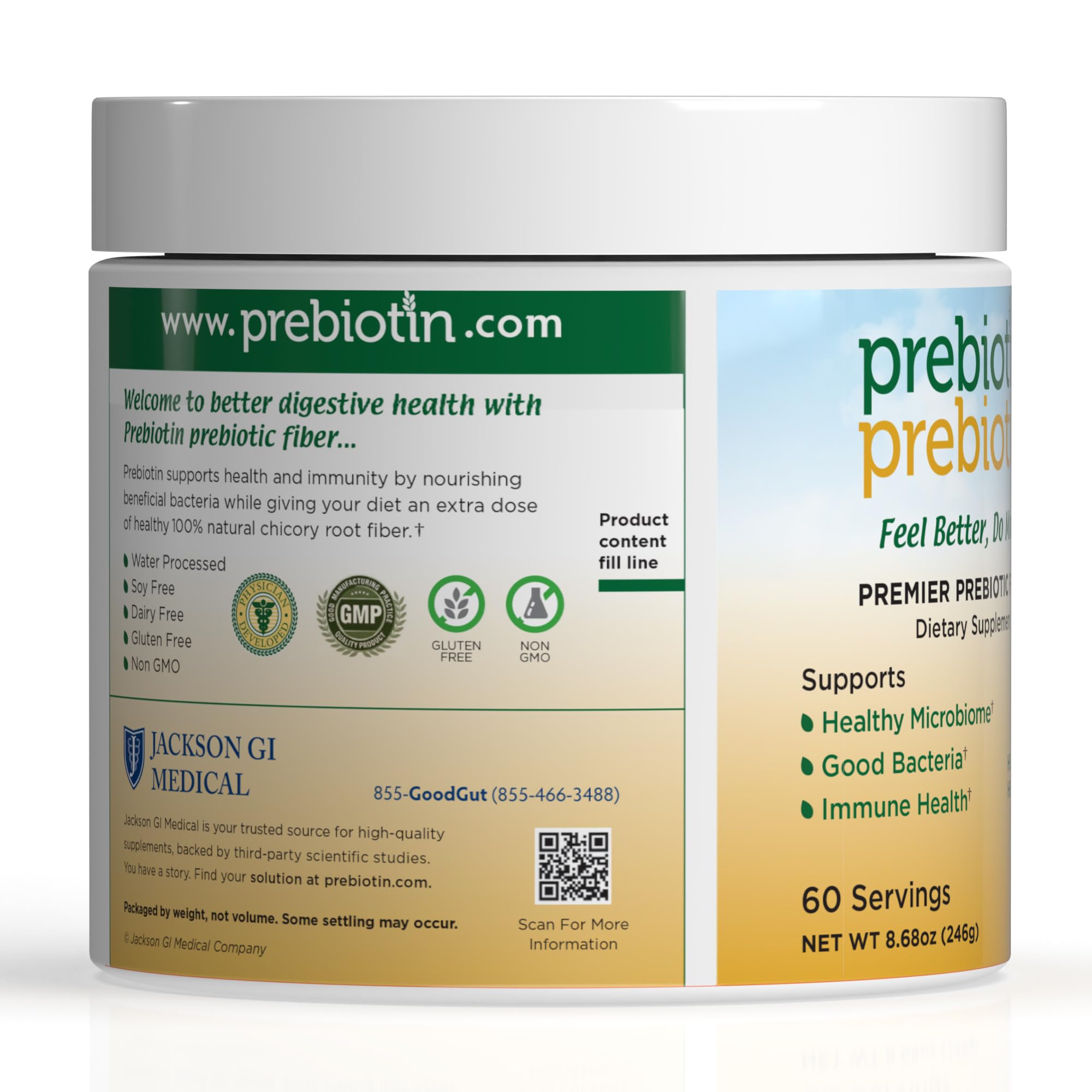 Serving scoop of Prebiotin Prebiotic Fiber Powder