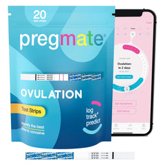 Back panel instructions for Pregmate 20-count ovulation kit