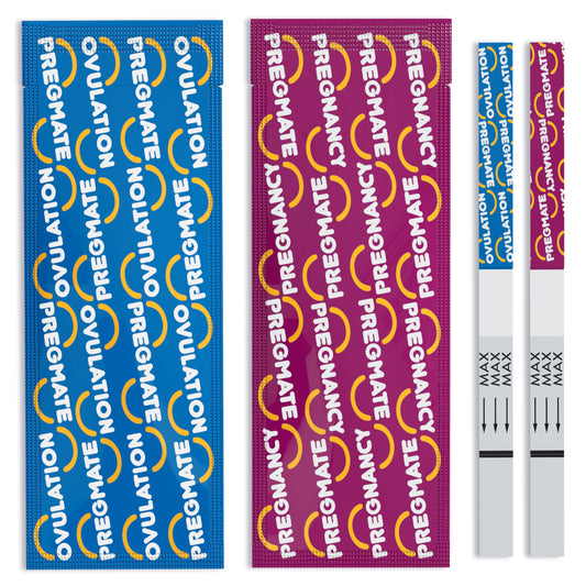 Pregmate kit packaging and contents - front view