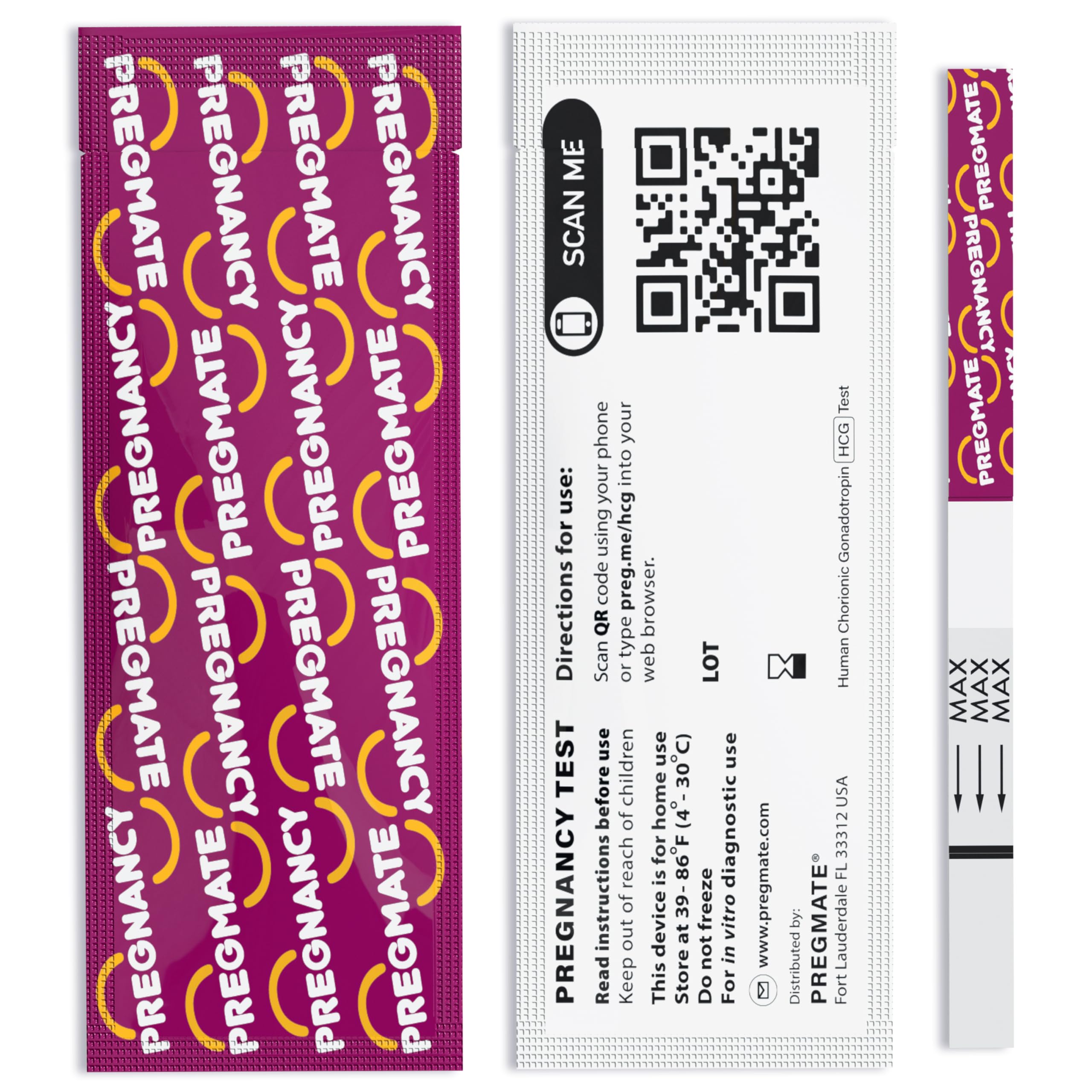 Instruction booklet and test strips from Pregmate kit