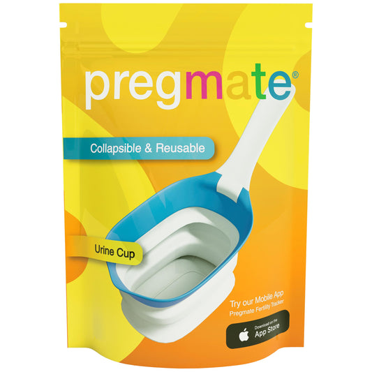 Open collapsible urine collection cup for ovulation and pregnancy tests
