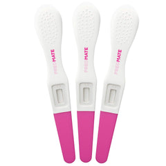 Open Pregmate 10-count midstream test kit with individual tests