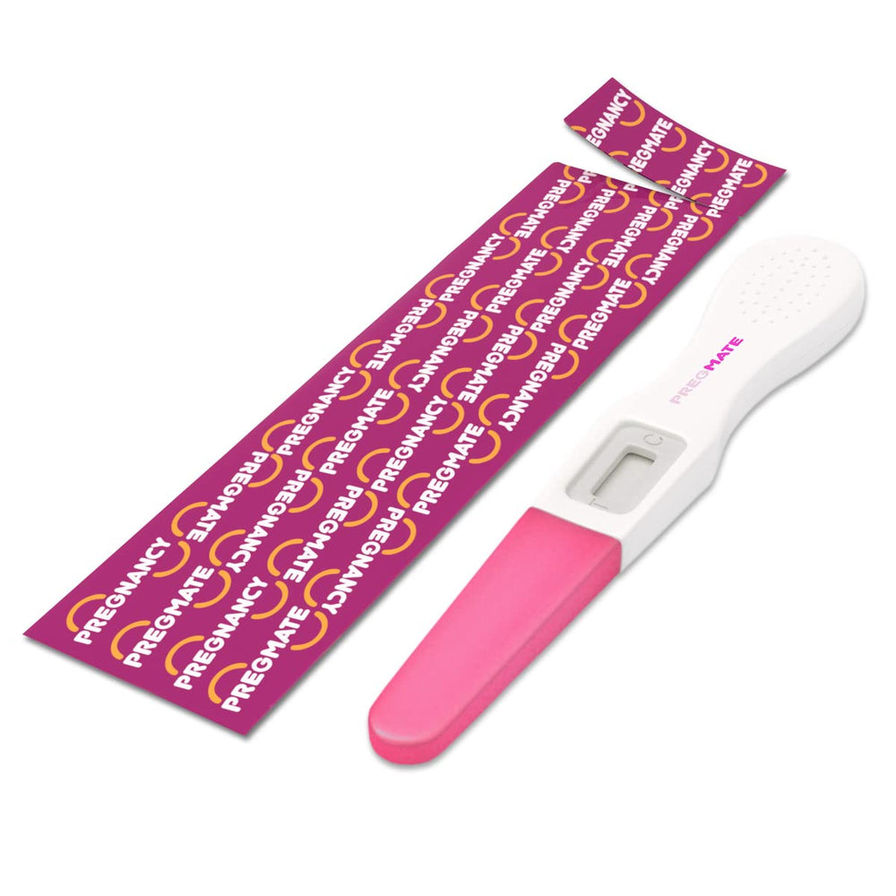 Pregmate test result window with visible lines (illustrative)
