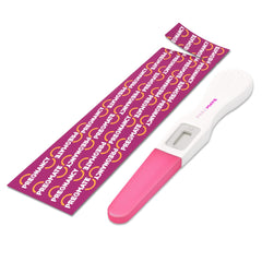 Pregmate test result window with visible lines (illustrative)