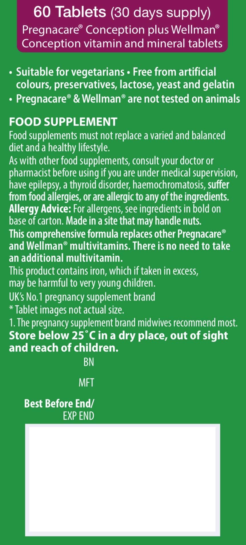 Pregnacare Conception tablets for women