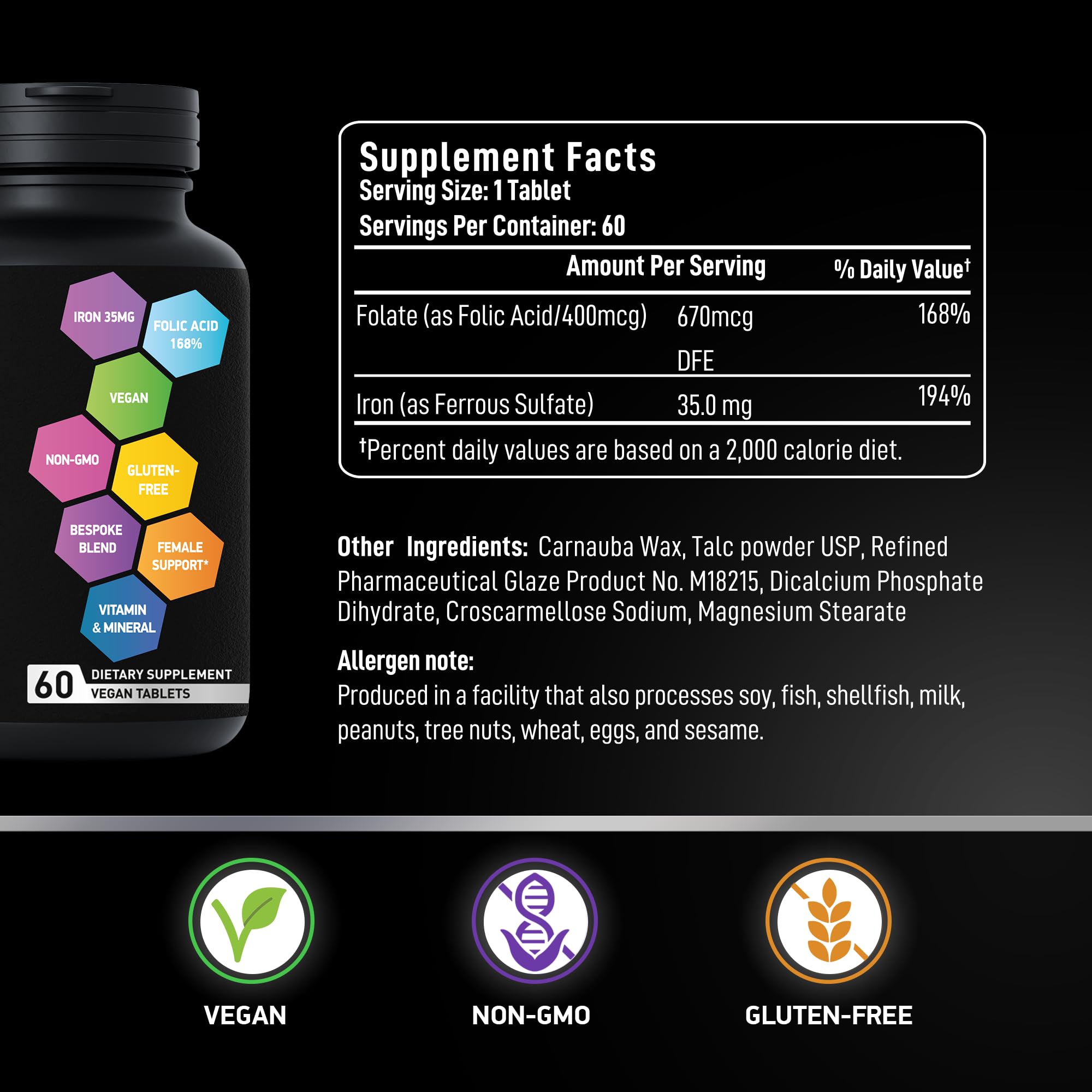Pregnancy essential iron with folic acid