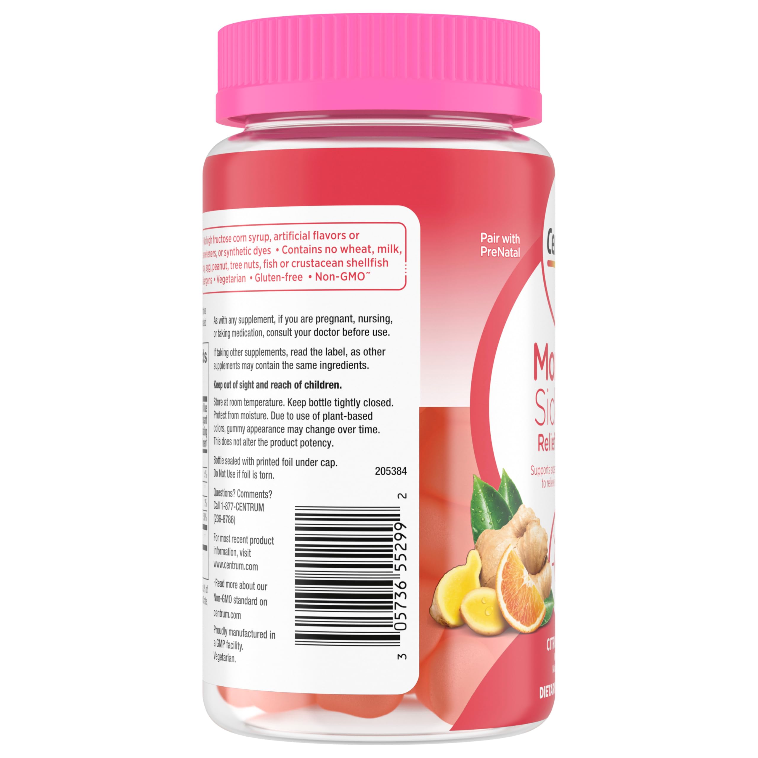 Pregnancy-support gummies packaging suggests added maternal wellness during daily routines