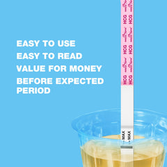 10 pregnancy test strips included