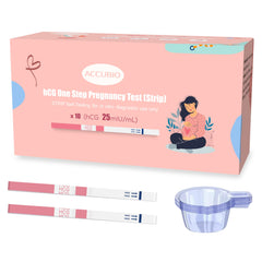 Packaging of pregnancy test strips with urine cups