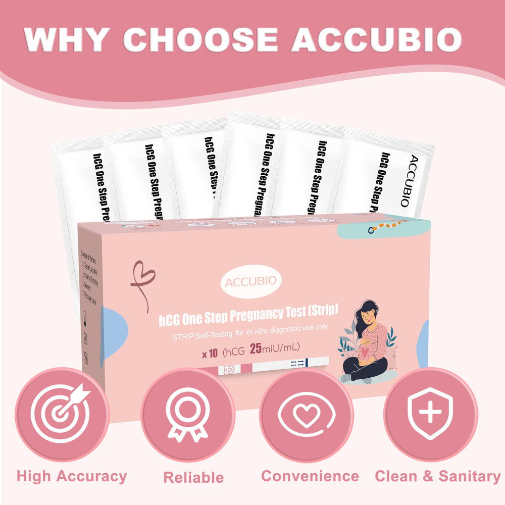 10-count home pregnancy test strips product image