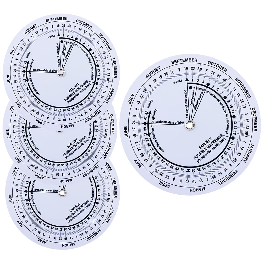 Four pregnancy wheels with 5.11 inch diameter