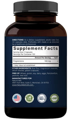 Close-up of micronized pregnenolone capsules