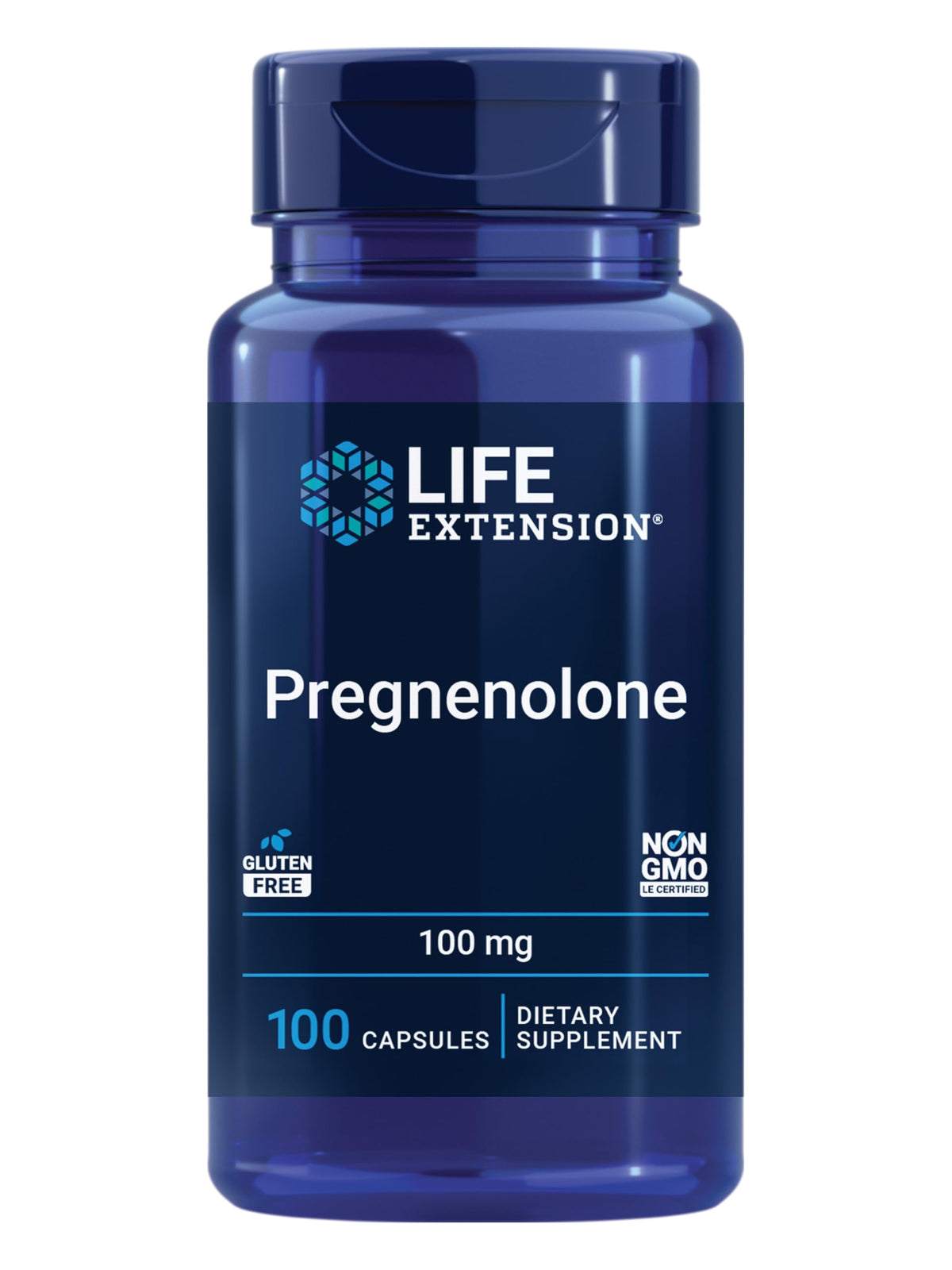 Life Extension Pregnenolone 100 mg bottle