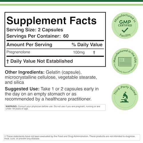Bottle label showing 120 capsules and dosage information