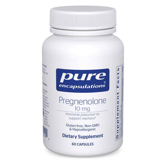 Pure Encapsulations Pregnenolone 10 mg bottle, front view