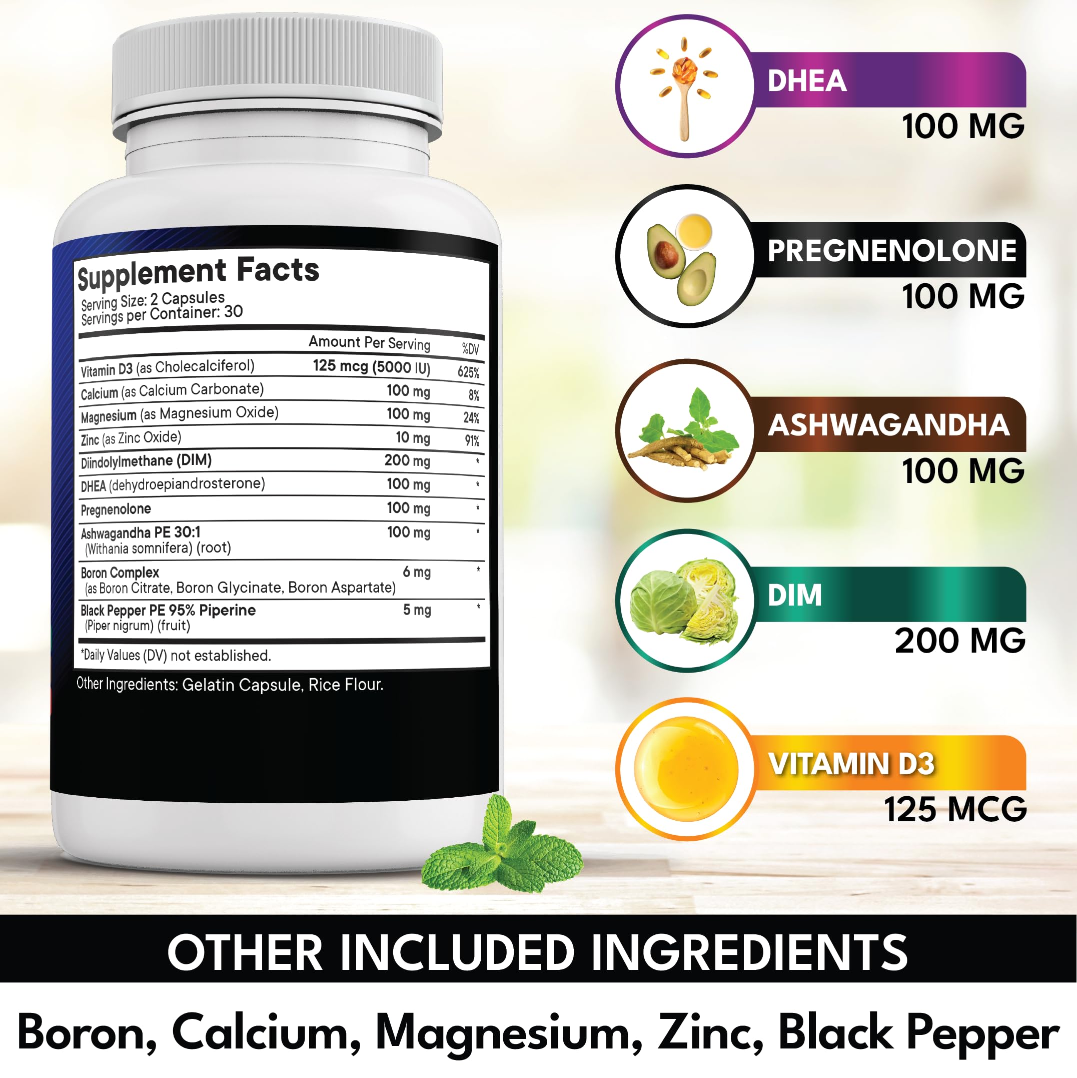 Pregnenolone support concept illustration