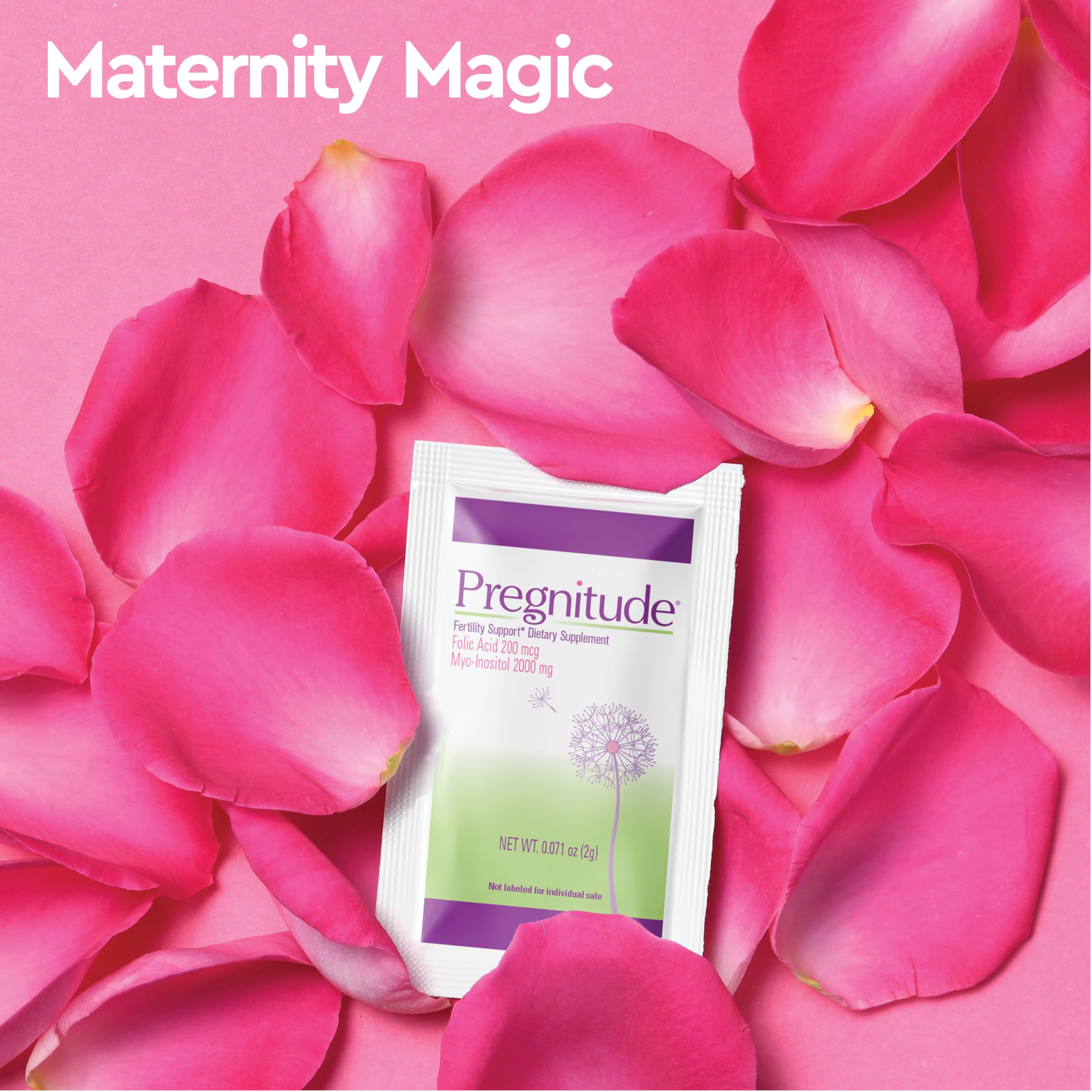 Pregnitude box with 120 packets provides a 60-day supply.
