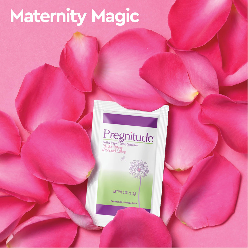 Pregnitude box with 120 packets provides a 60-day supply.
