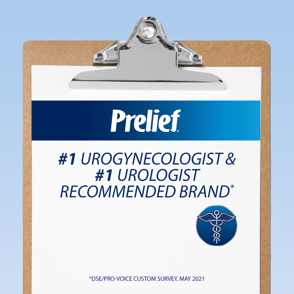 PRELIEF ingredients calcium glycerophosphate shown as active acid-reducing component
