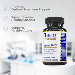 Graphic illustrating hormone balance and aging support concept