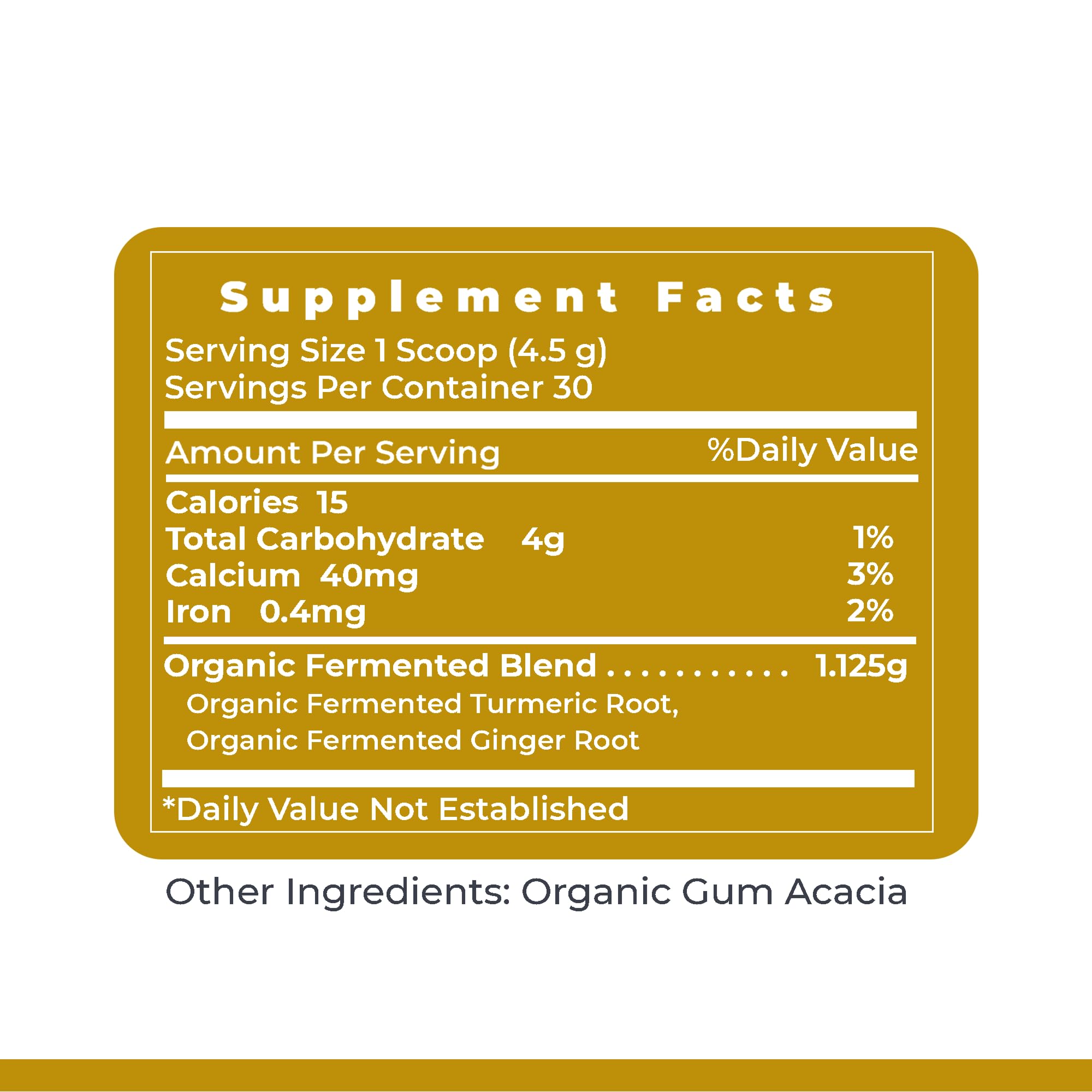 Premier Fermented Turmeric & Ginger packaging and branding
