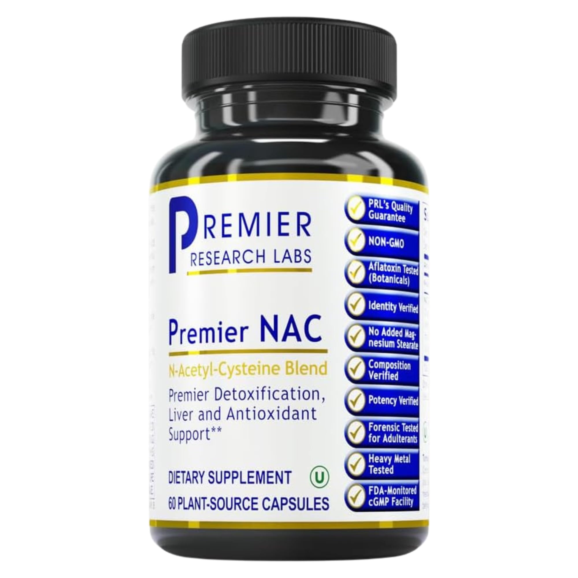 Premier NAC 300mg capsules bottle front