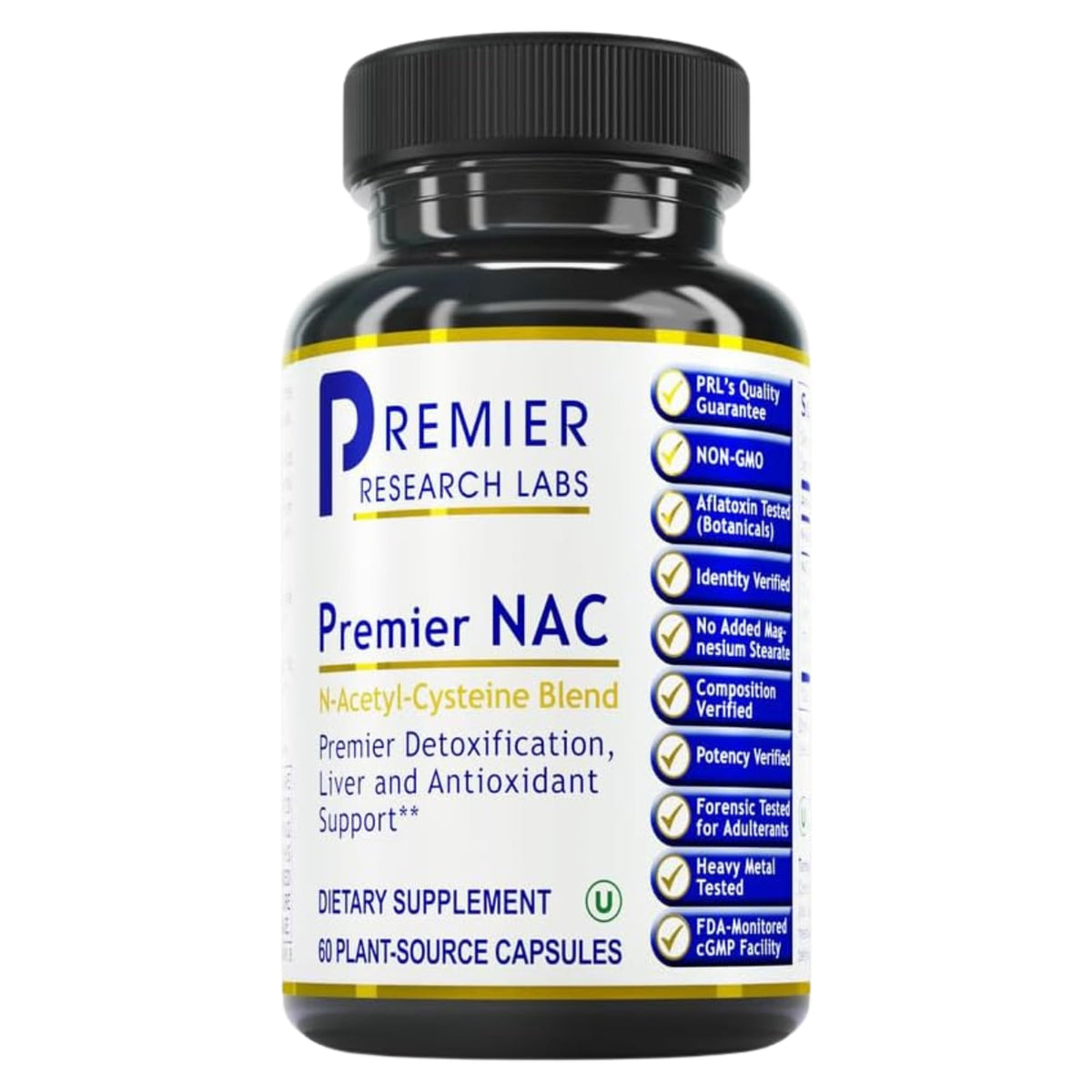 Premier NAC 300mg capsules bottle front