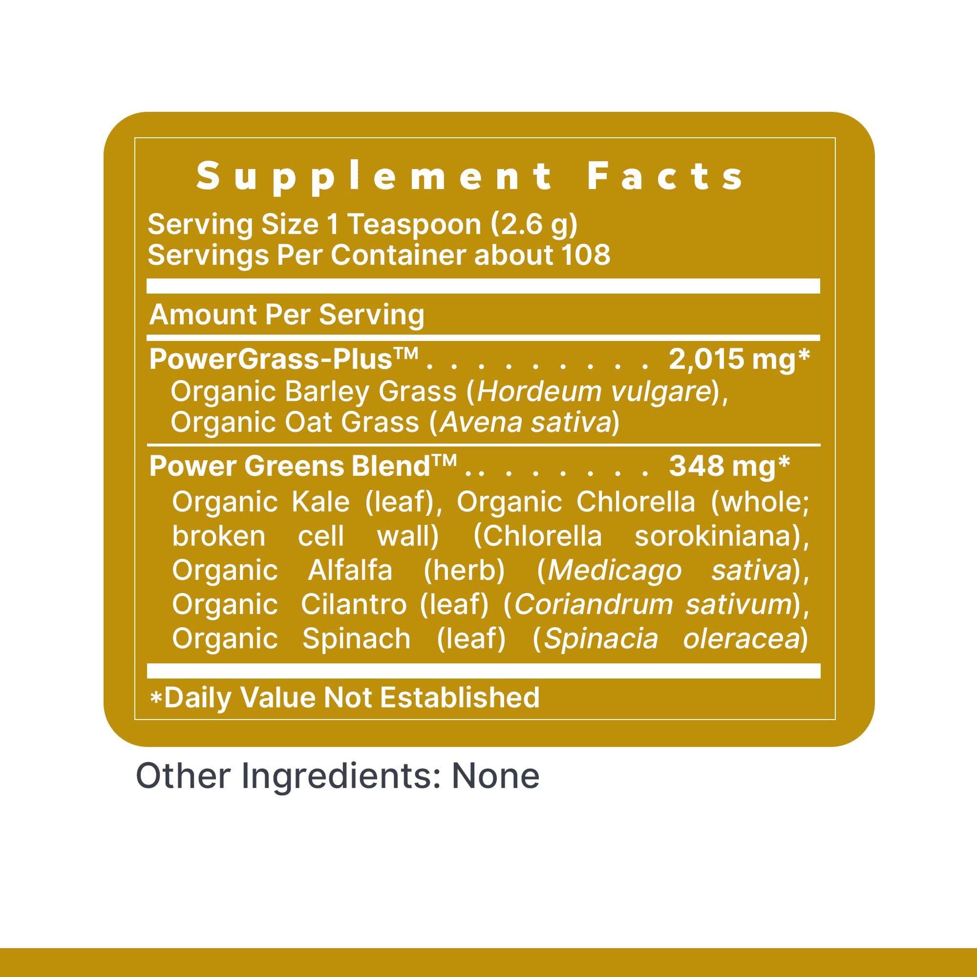 Green smoothie prepared with Premier Organic Greens powder