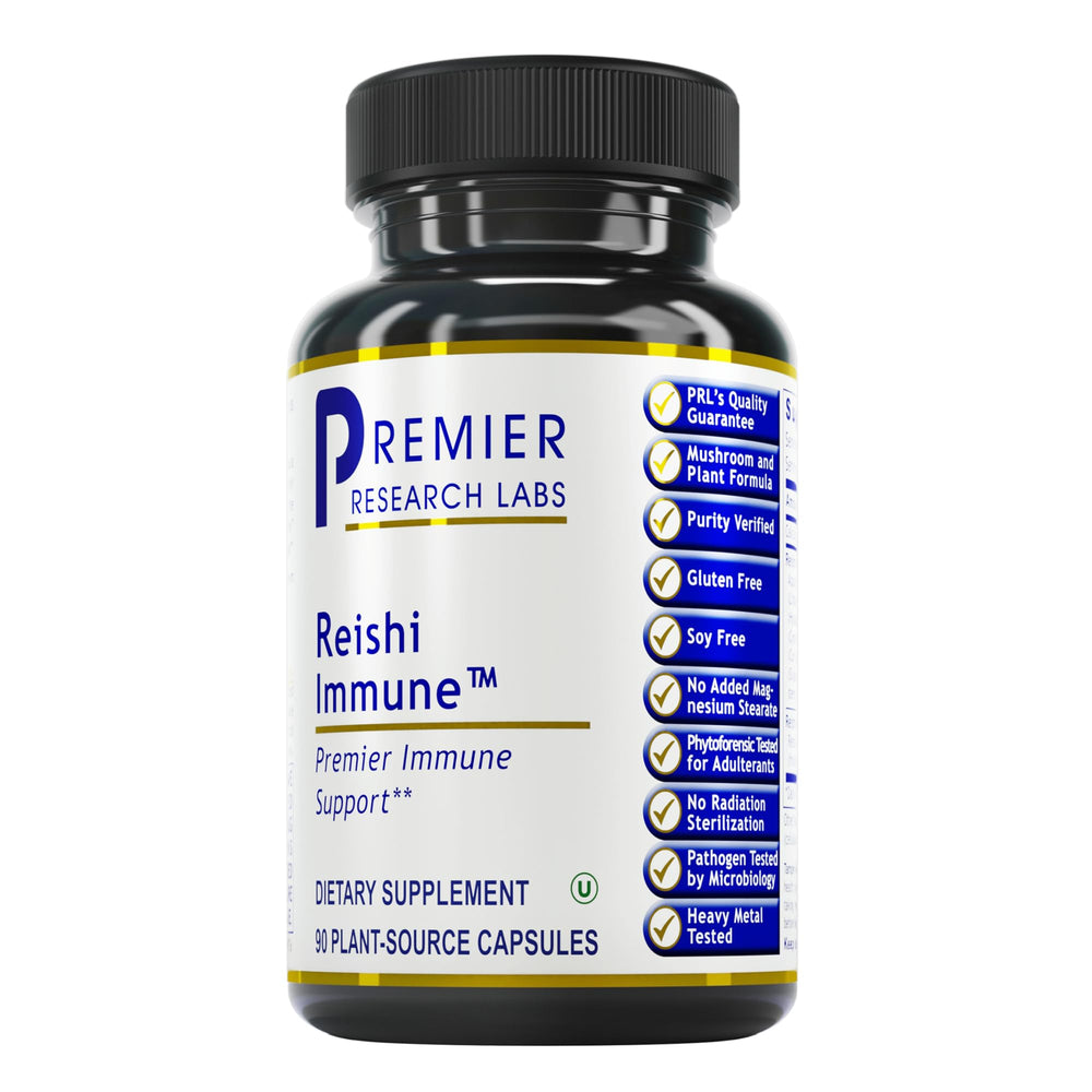 Premier Research Labs Reishi Immune Support bottle – 90 vegan capsules