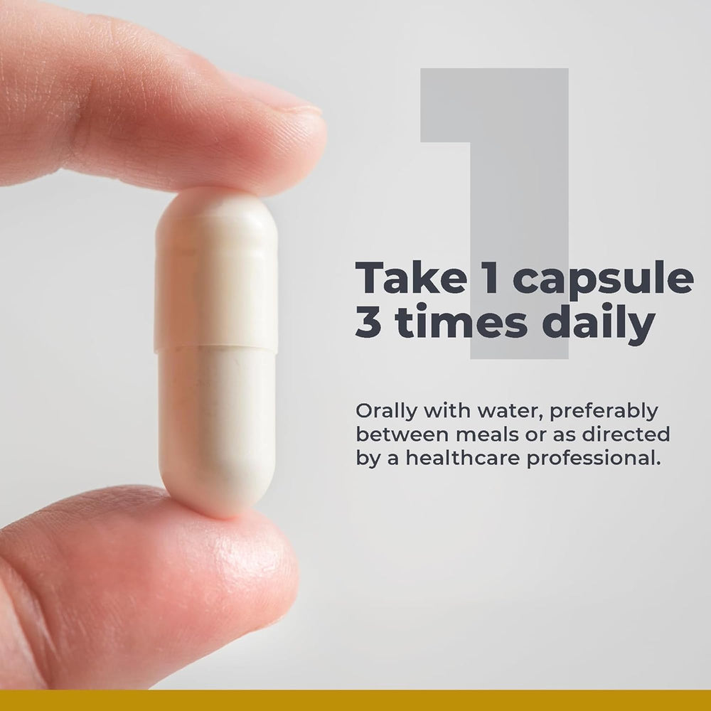 60 plant-sourced capsules and bottle packaging