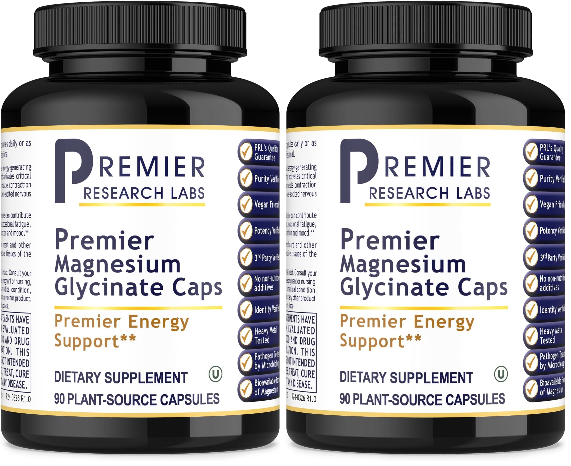 Premier Research Labs Magnesium Glycinate supplement bottle with label