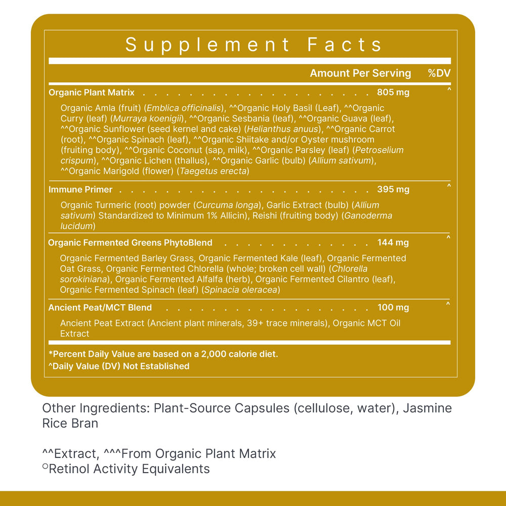 Vegan plant-based capsules for immune support