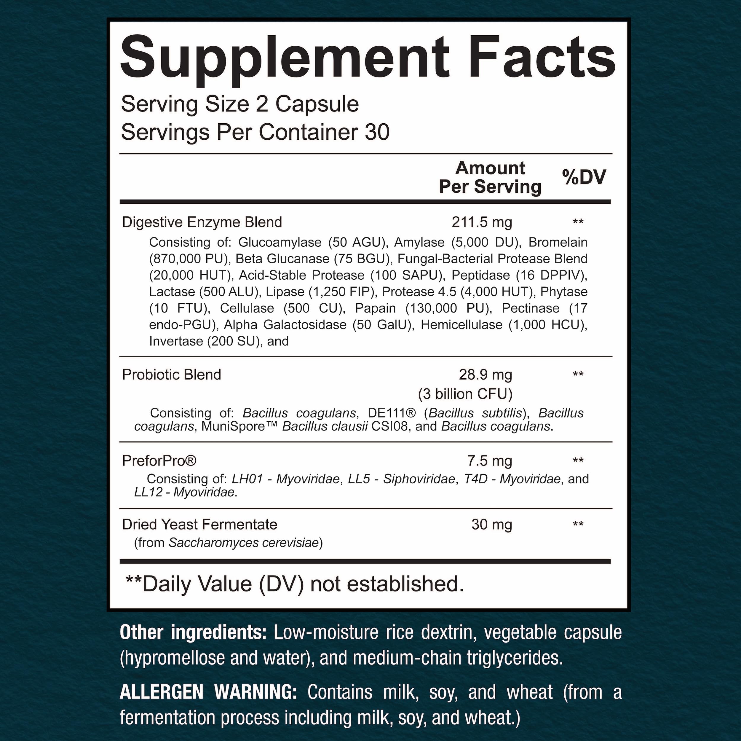 Box front displaying 4-in-1 probiotic label