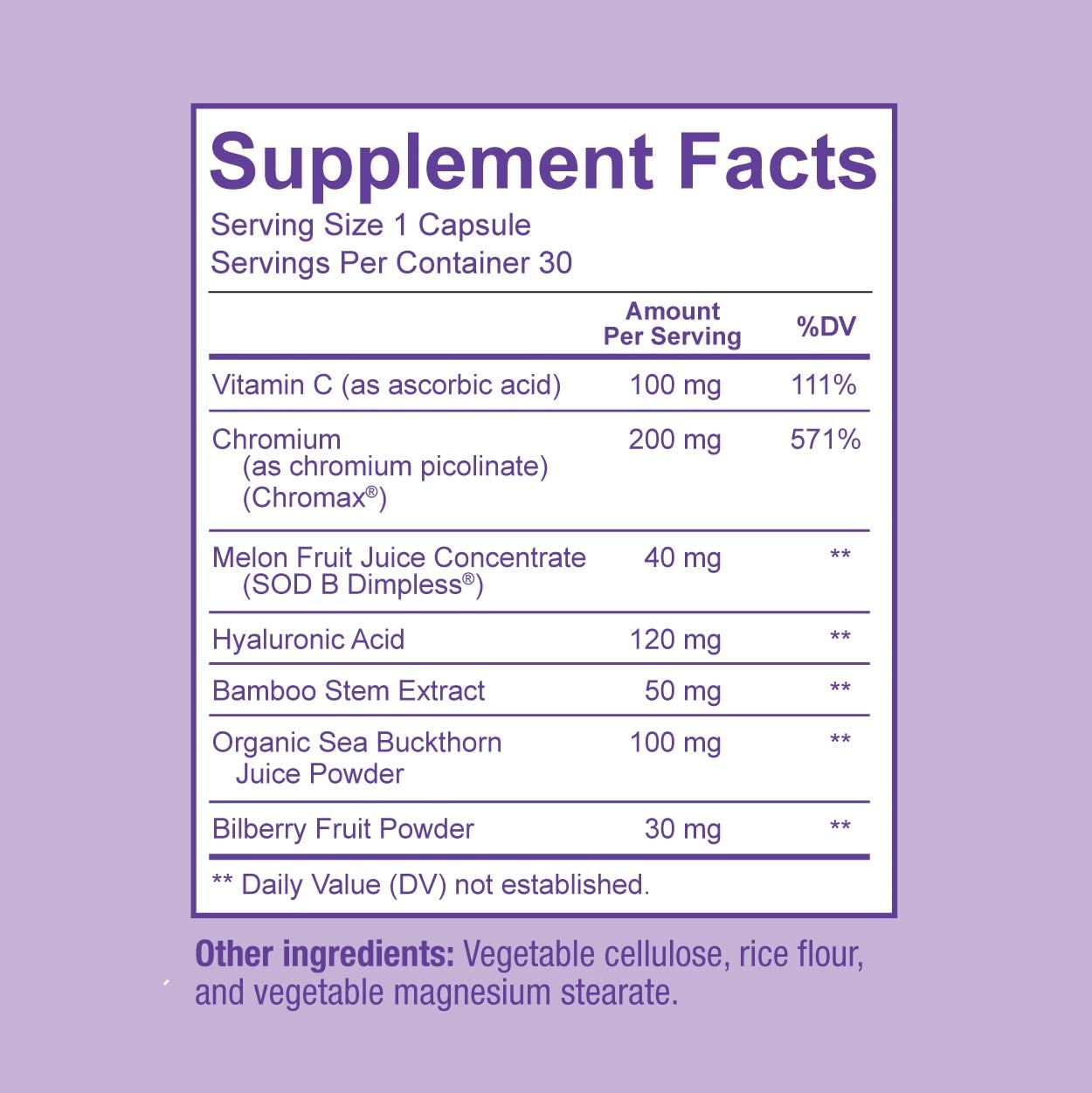 Close-up of cellulite-support capsules