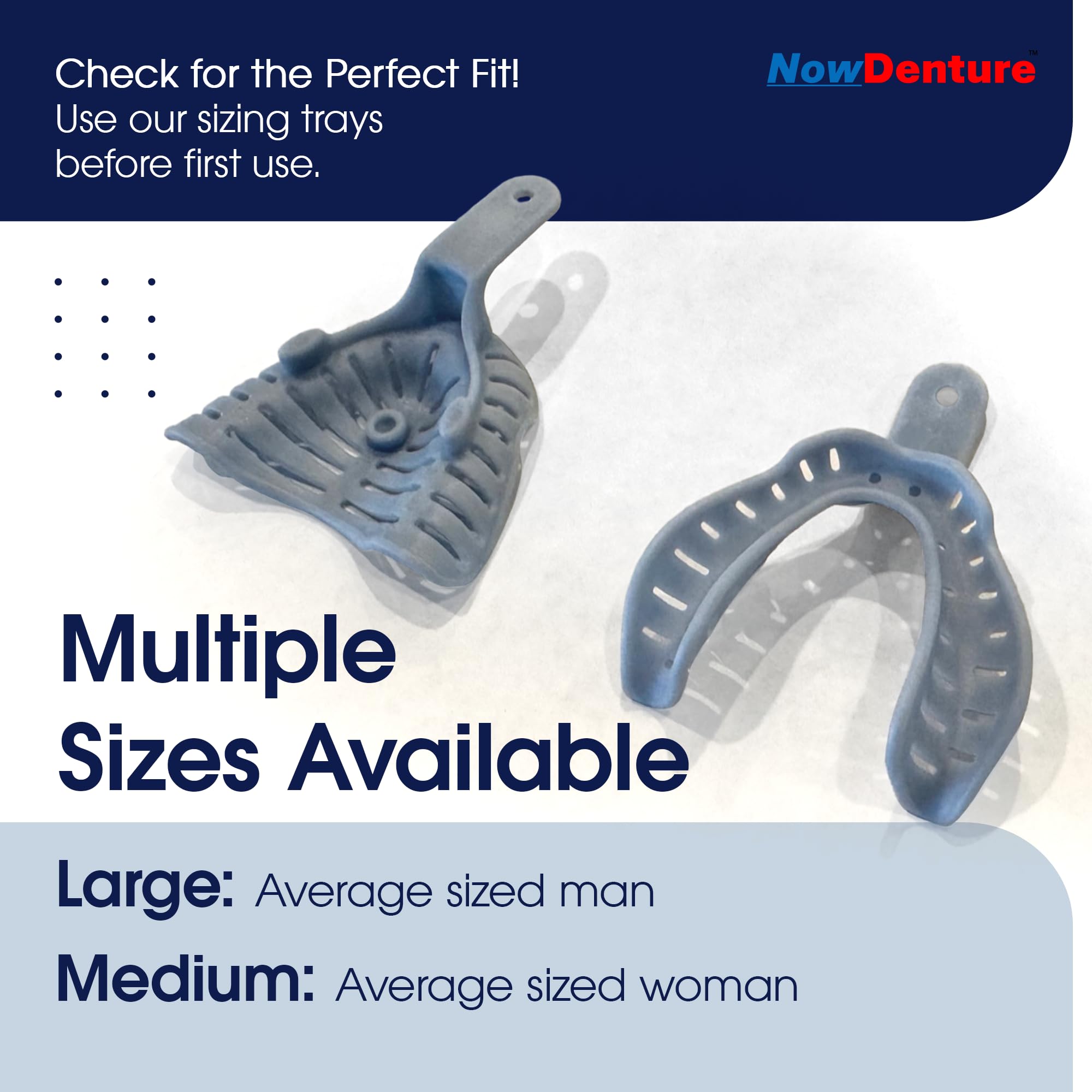 Close-up of real denture teeth used in NowDenture