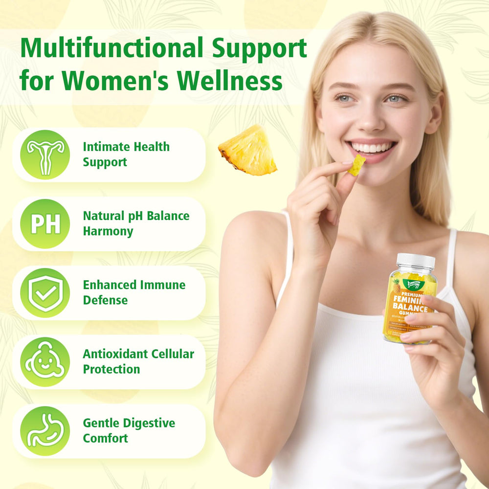 Pineapple-flavored gummies close-up in bottle