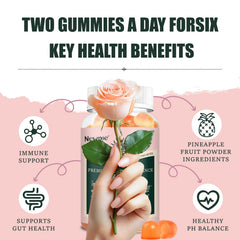  resealable pouch containing 60 gummies for 30-day supply