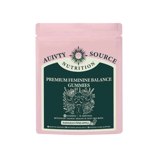 Premium Feminine Balance Gummies for Women with Hawaiian Pineapple flavor, 120-count