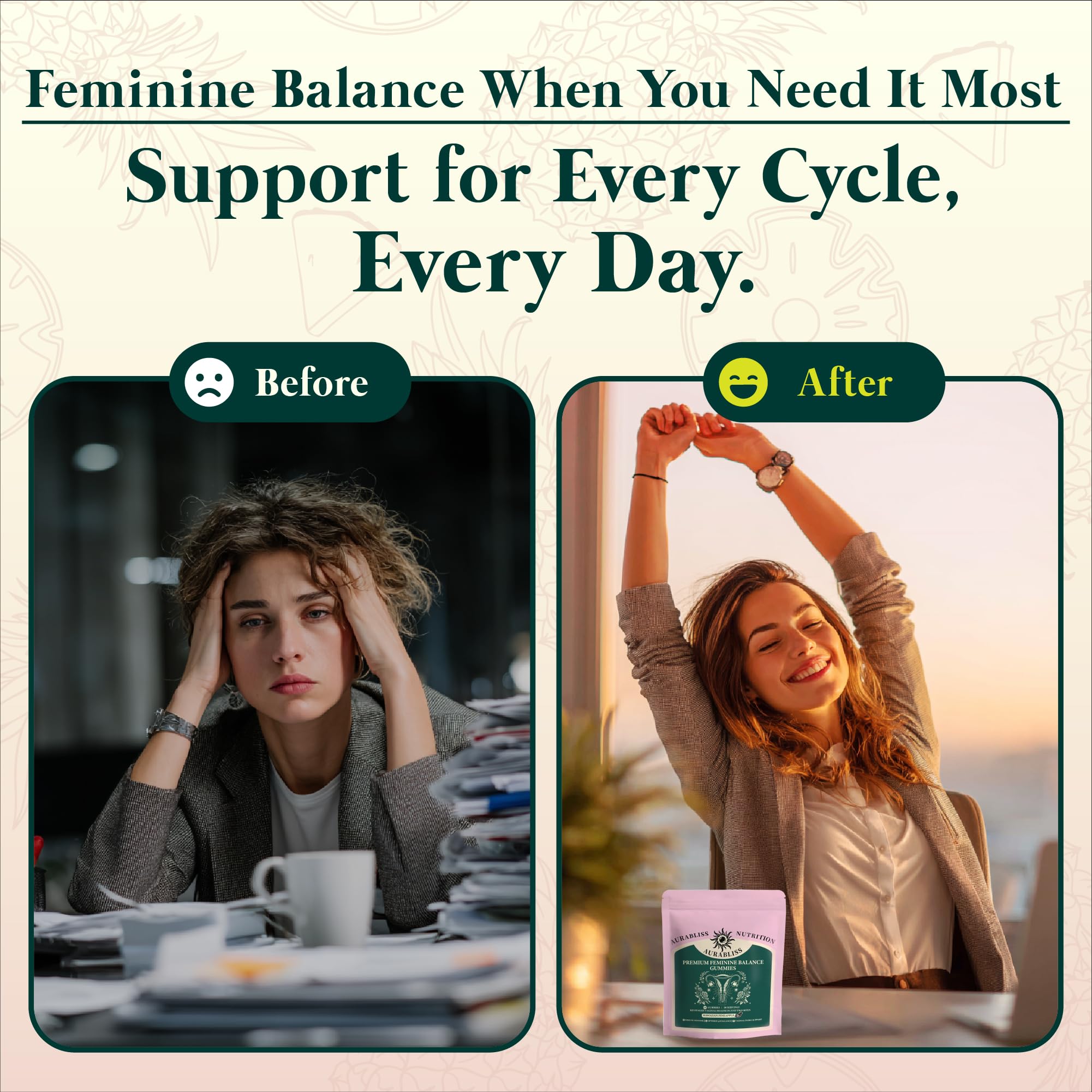 Graphic illustrating vaginal pH balance and vaginal flora