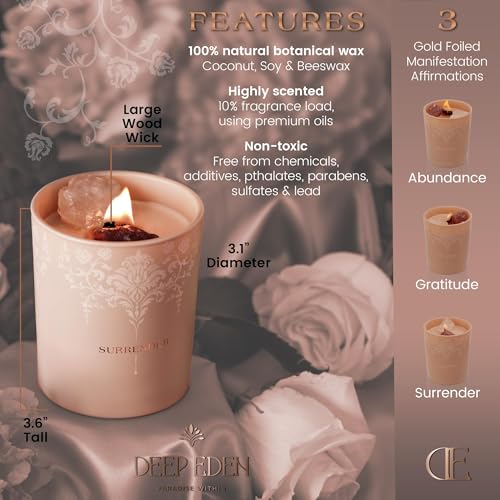 Premium gift box packaging for the crystal candle gift set.